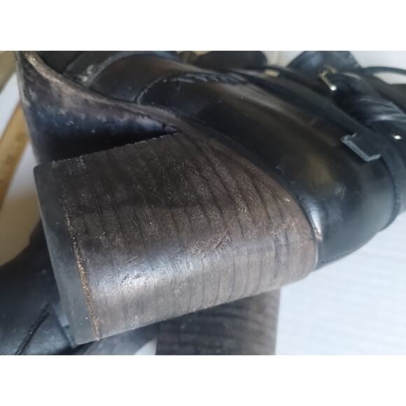 Freebird By Steven Baker Leather Strappy Brown Black Distressed Boots US7 - Picture 15 of 16